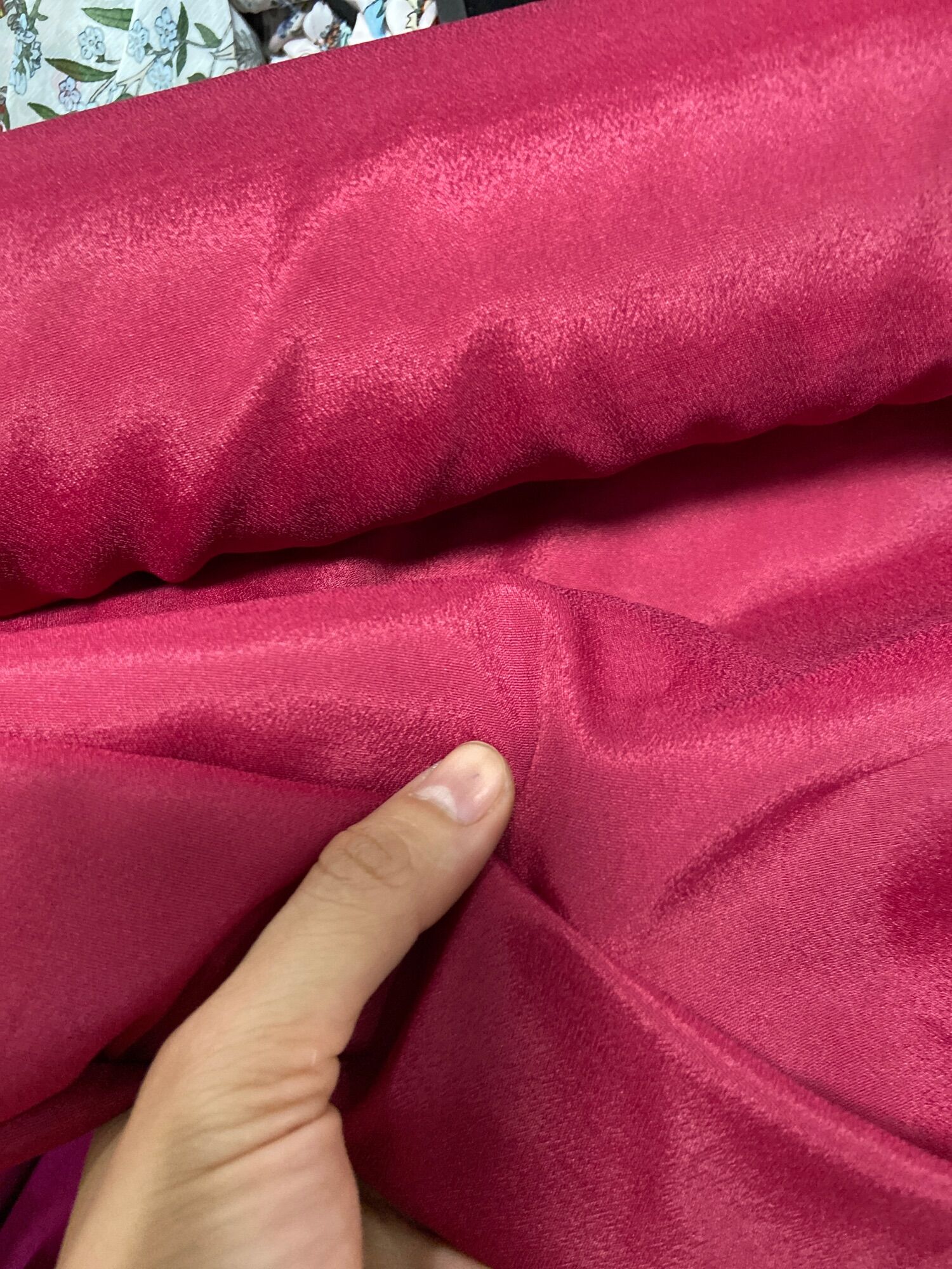 2m vải cát màu mận giản nhẹ khổ 1m5