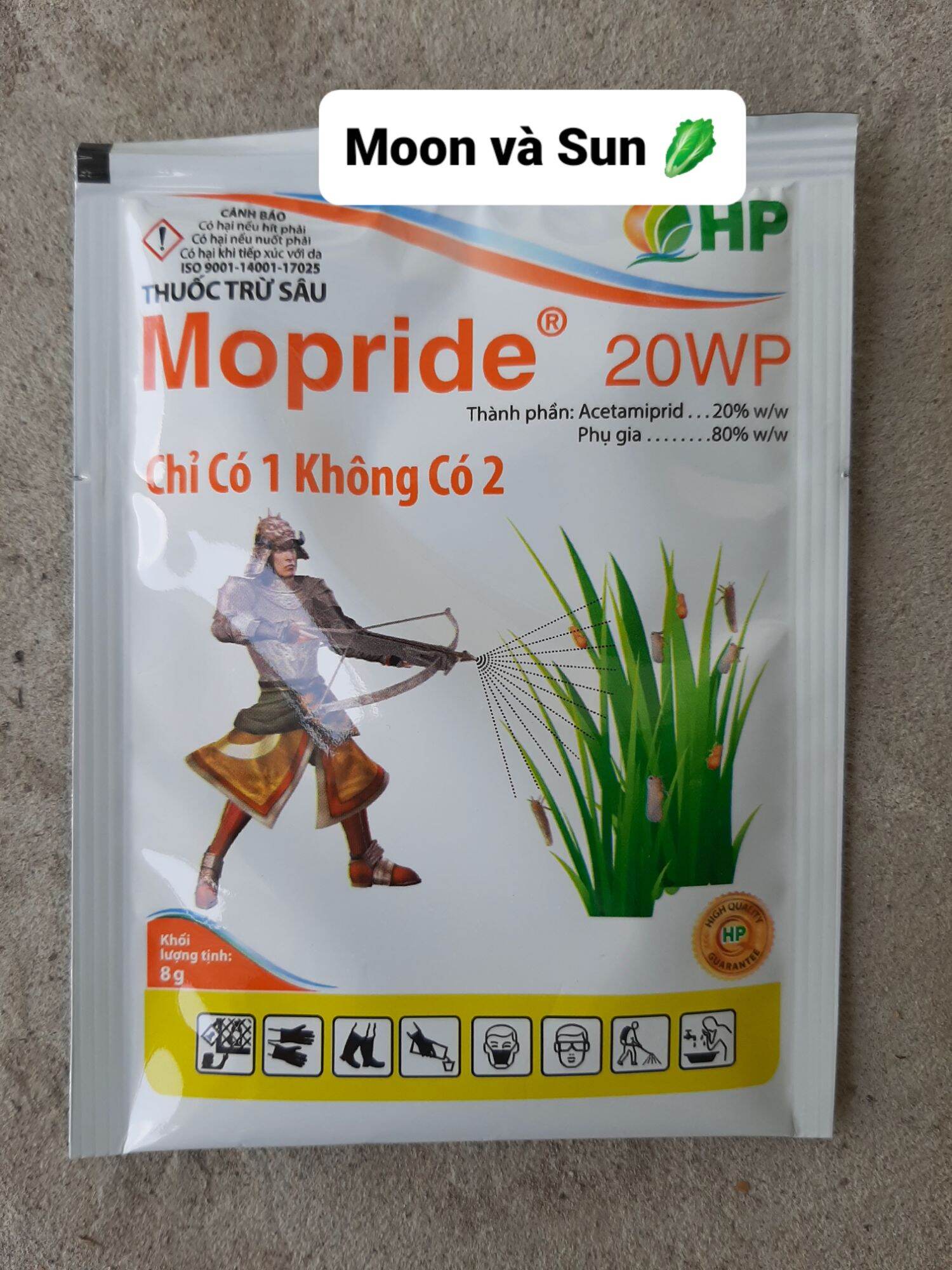 Thuốc trừ sâu mopride 20wp gói 8g - nn moon và sun