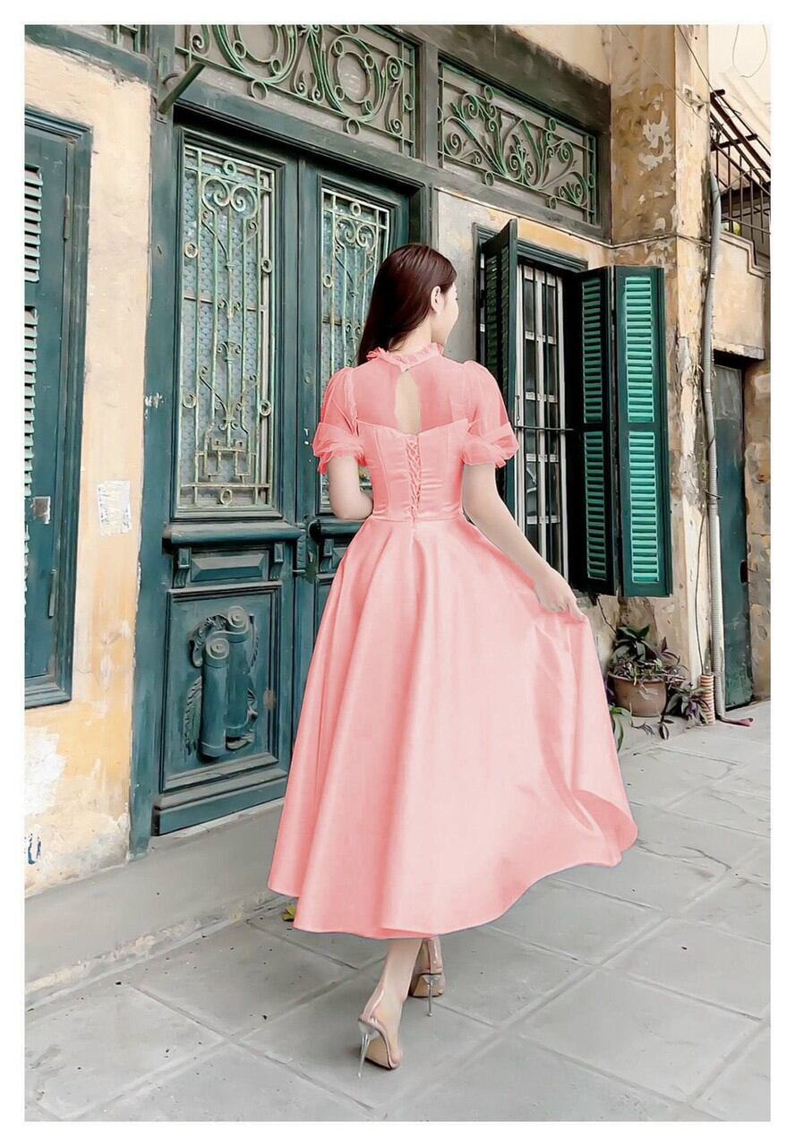 ✨ Đầm xòe phối lưới✨ HÌNH THẬT