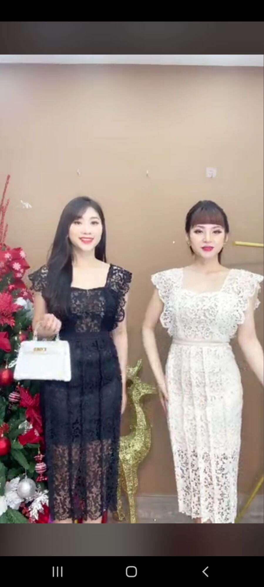 Đầm ren body 2 lớp Monoco S