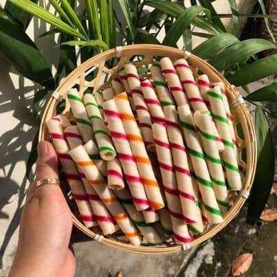 Bánh ống quế kem 500g