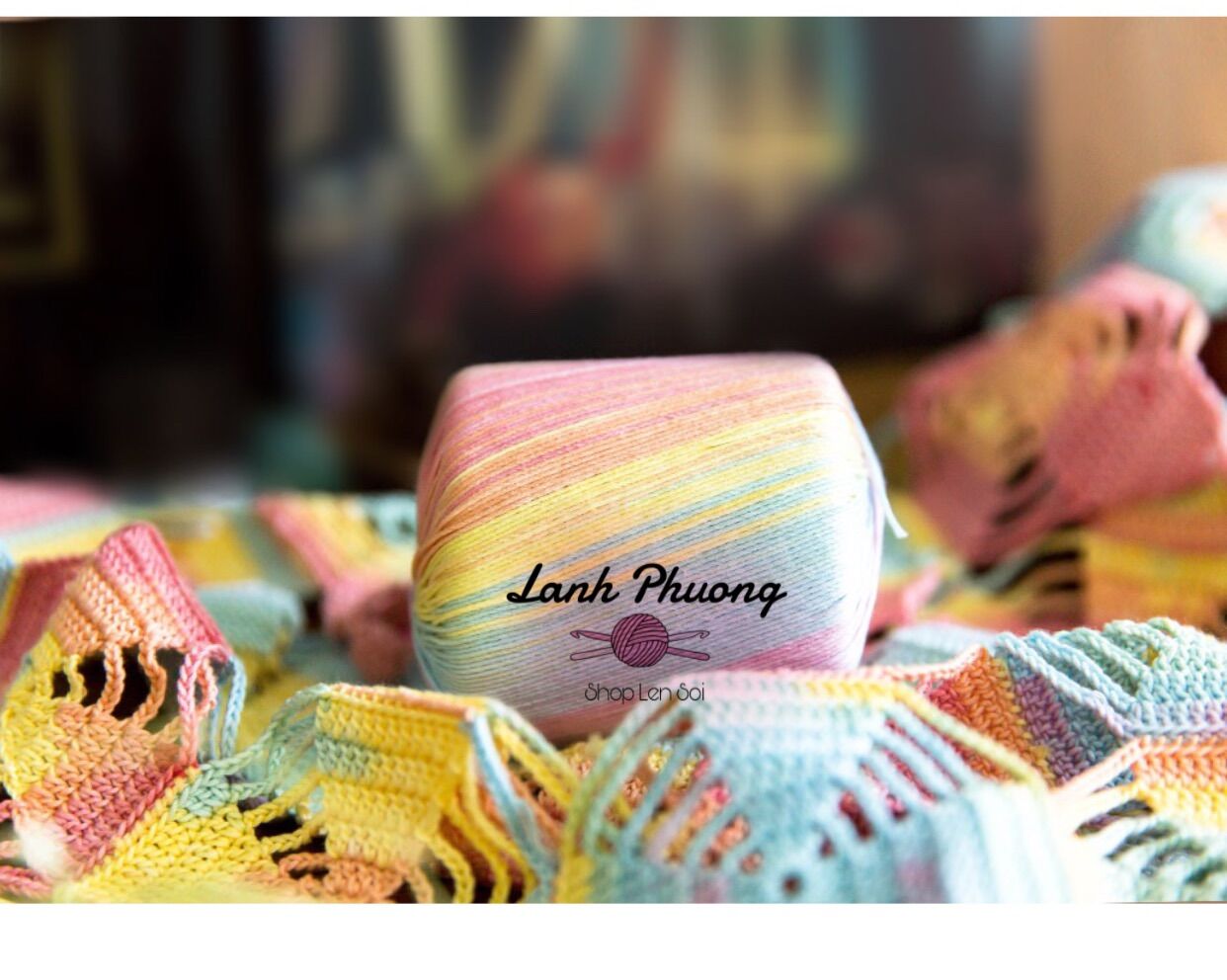 Sợi Susan Cotton Loang 50 gram
