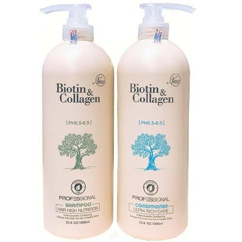 Cặp dầu gội xả biotin colagen chai 1000ml