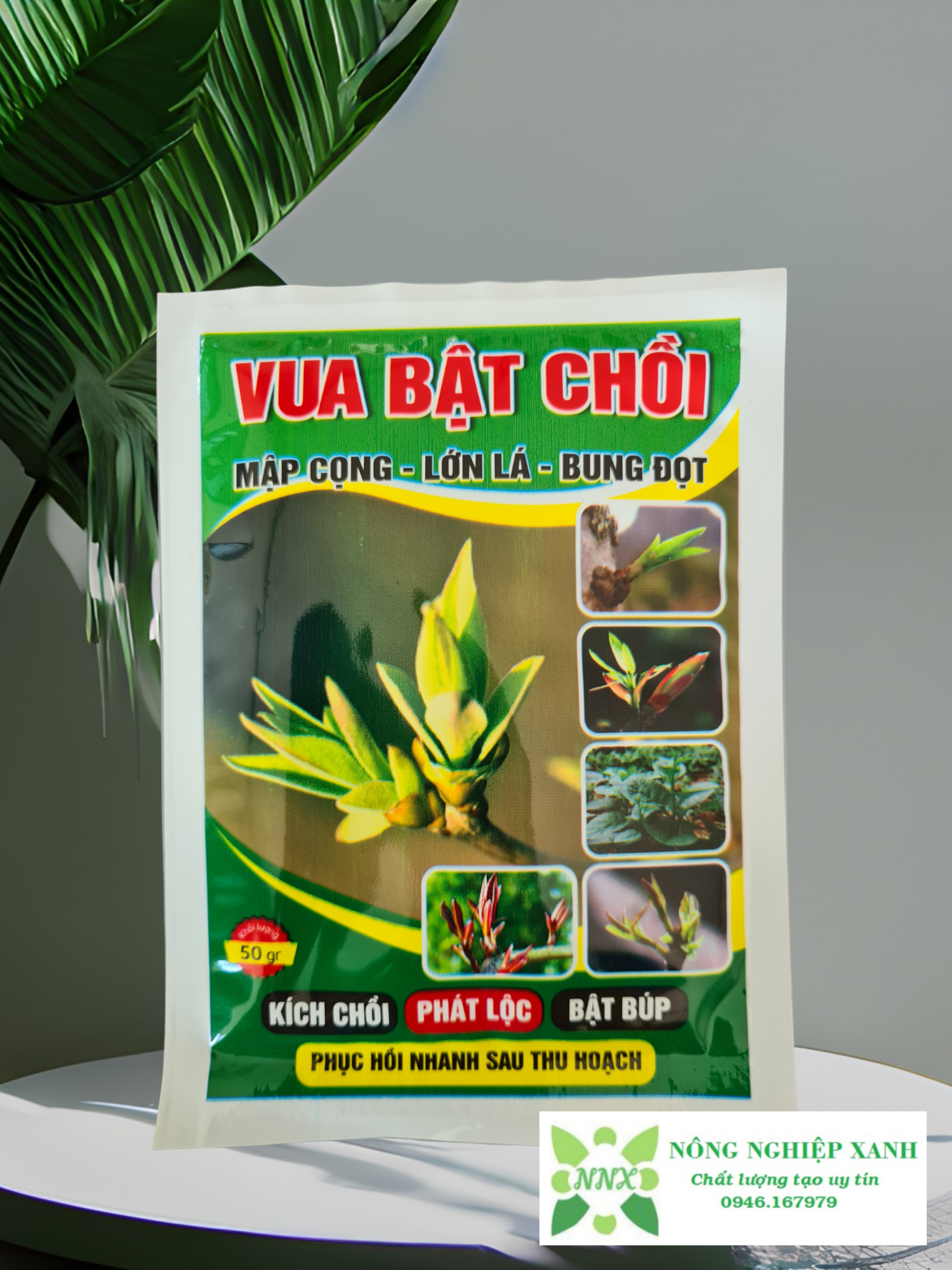 [Mua 10 tặng 1] Phân bón lá VUA BẬT CHỒI 50GR - Mập cọng, Lớn lá, Bung đọt