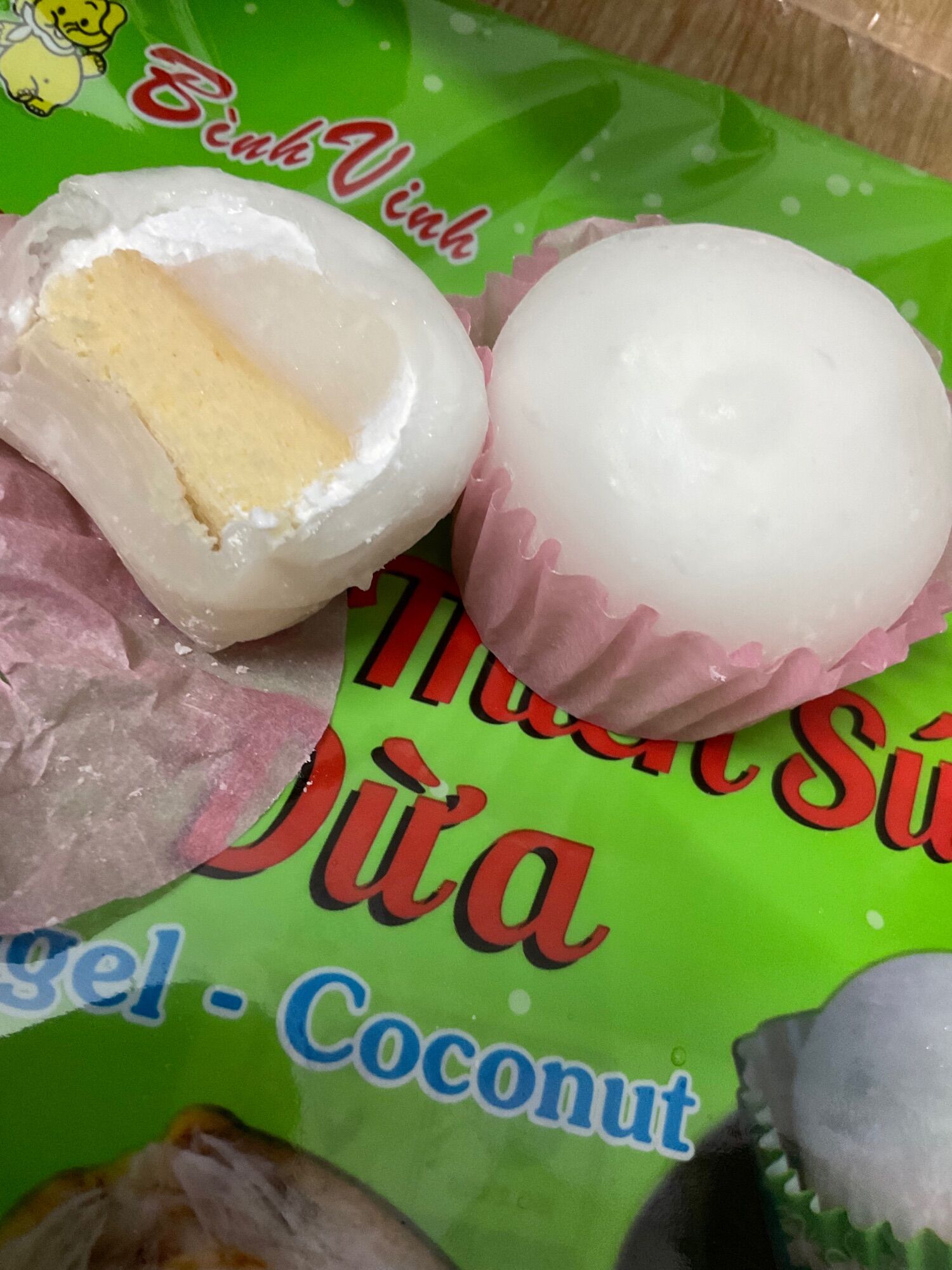Bánh tuyết thiên sứ vị dừa