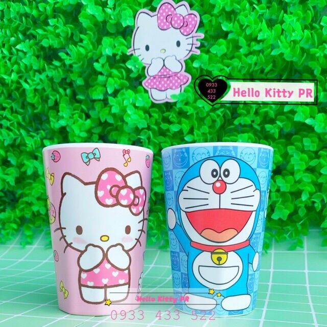 Ly uống nước 480ml Hello Kitty - Doremon Doraemon