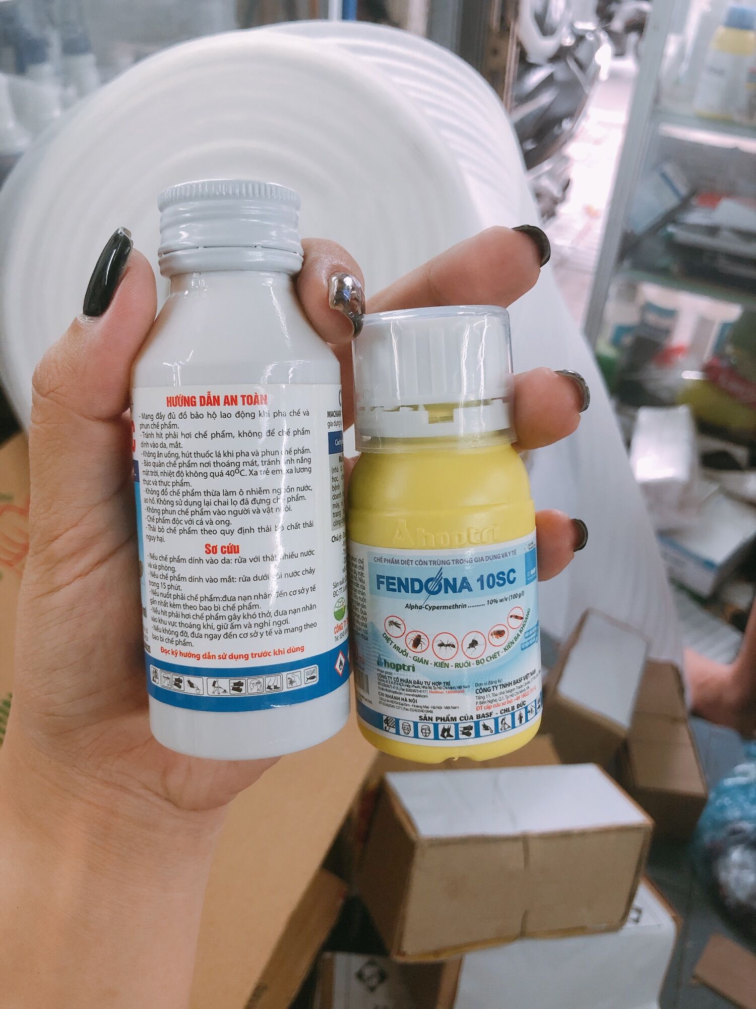 Combo chế phẩm diệt muỗi MACKARA 75Ec (100ml) + FENDONA 10Sc (50ml)