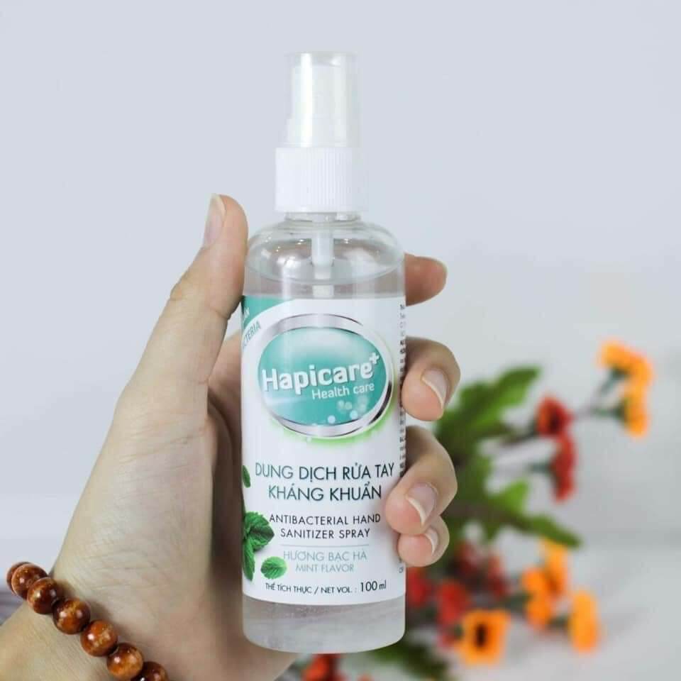 Dung dịch khử khuẩn HapiCare+ ( chai xịt 100ml)