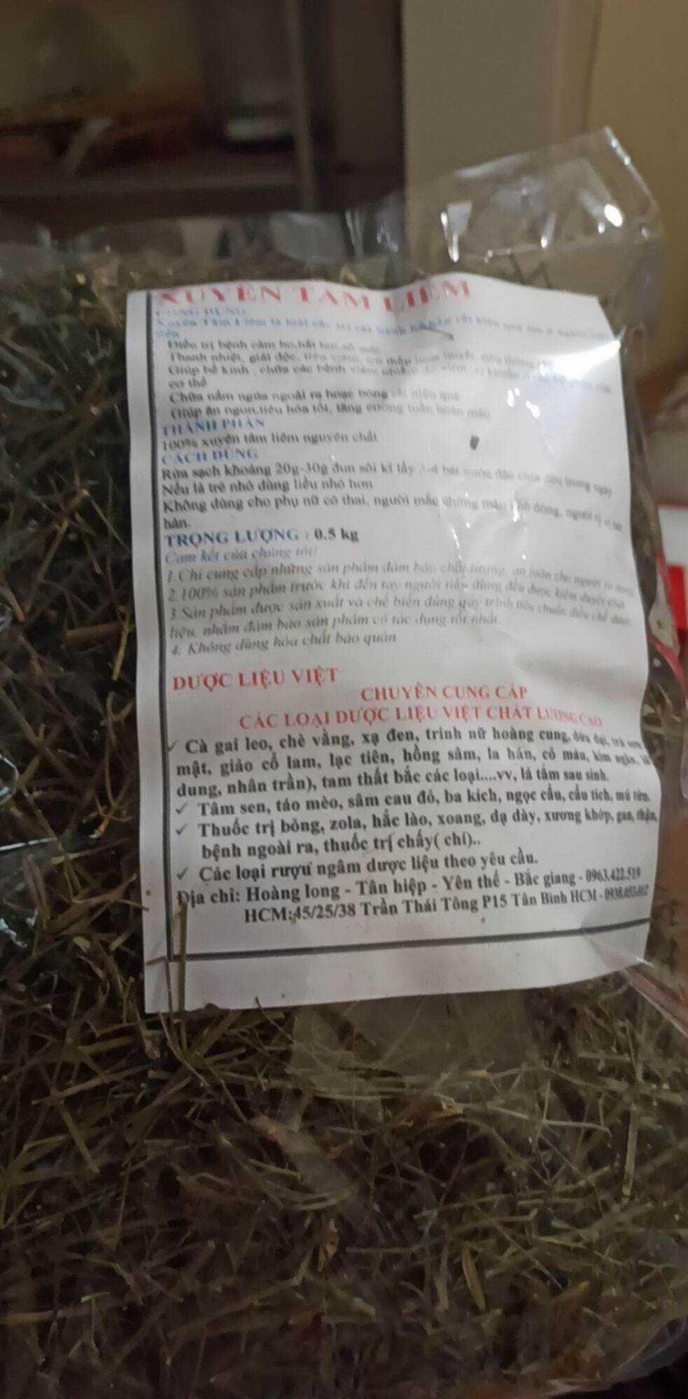 Xuyên tâm liên khô 1kg
