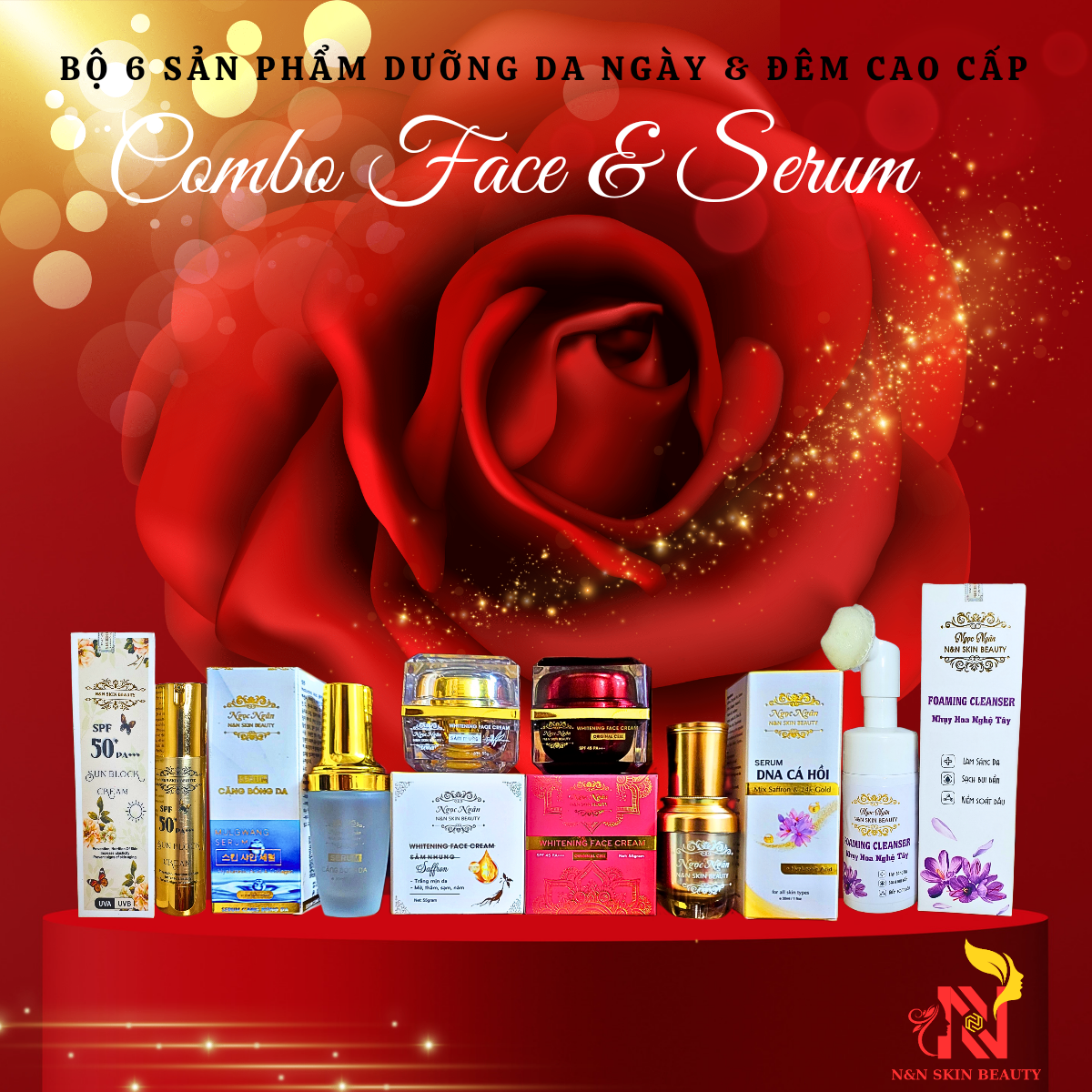 Trọn bộ dưỡng da mặt 6sp cao cấp