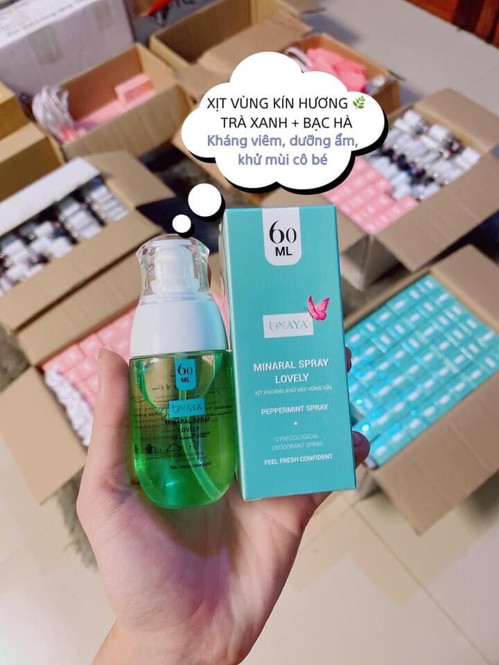 Xịt khoáng vùng kín +tặng kèm ddvs