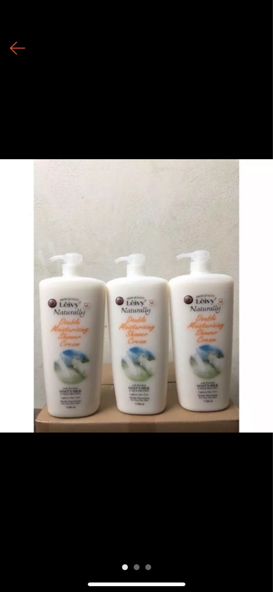 Sữa tắm dê vàng  Leivy 1150ml