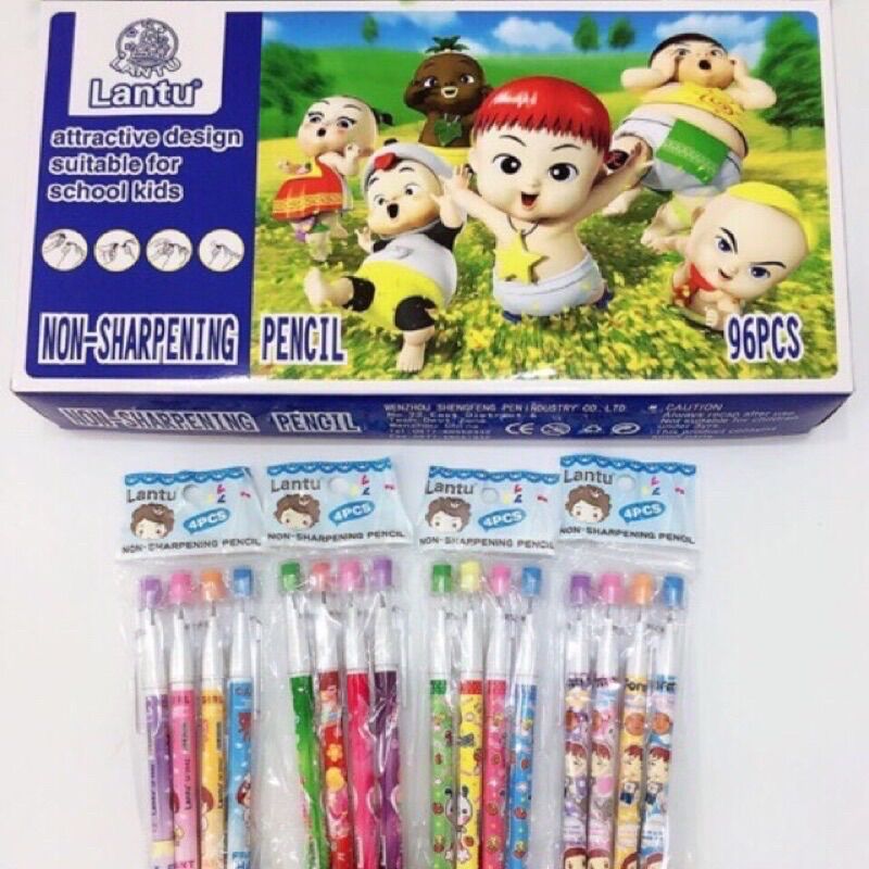 🎁Hộp 96 Cây Bút Chì Khúc Học Sinh (thay ngòi, hình thật)