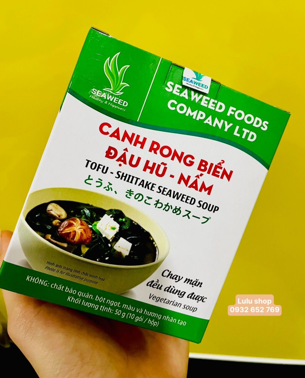 Canh rong biển đậu hũ nấm ( chay mặn đều đùng được)