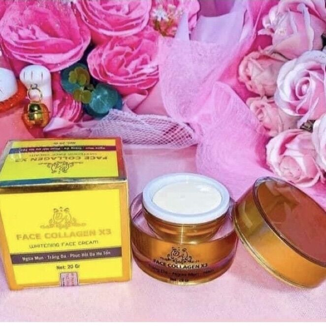 Kem dưỡng da kem face collagen x3 xoá mờ các nếp nhăn chính hãng cty mỹ phẩm đông anh