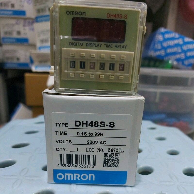 Đồng hồ rơ le thời gian omron timer dh48s-s 220v 24v