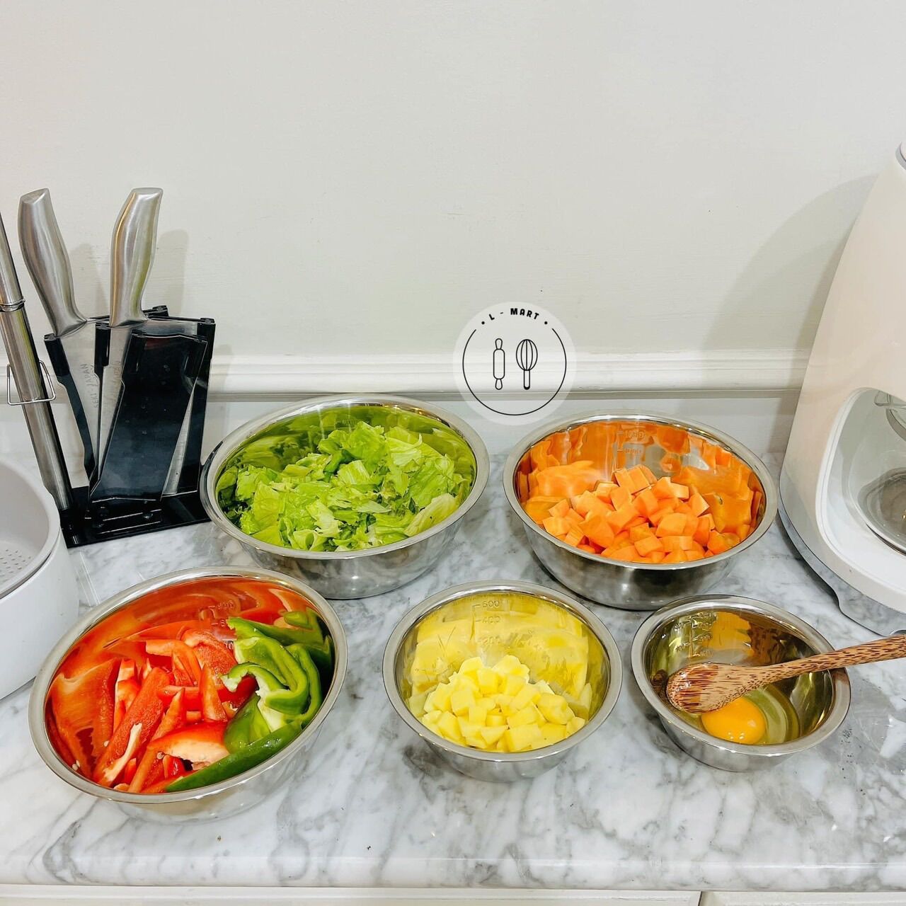 SET 5 CHẬU INOX SIÊU TIỆN ÍCH