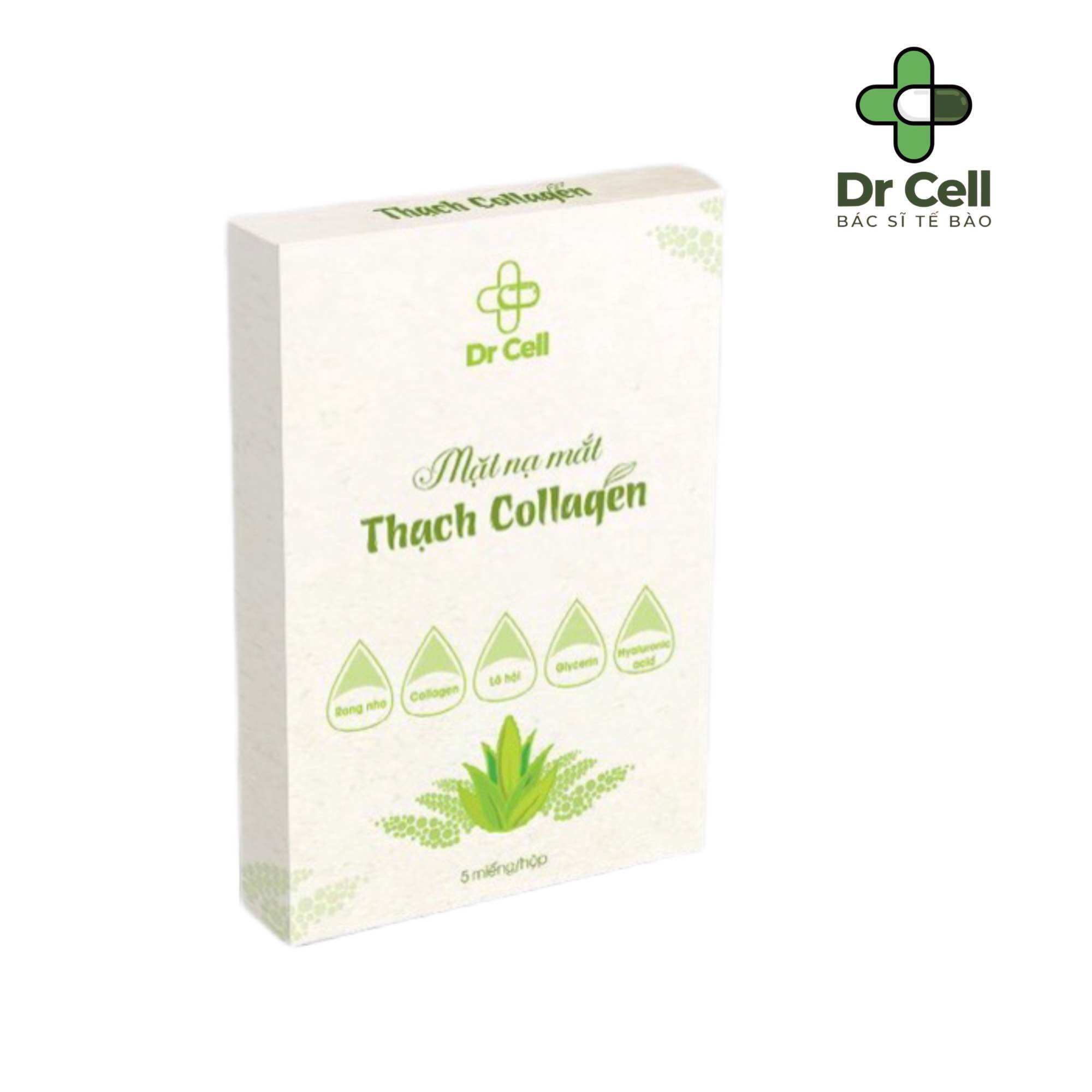 Mặt nạ mắt thạch collagen dr cell giảm và hạn chế quần thâm mắt