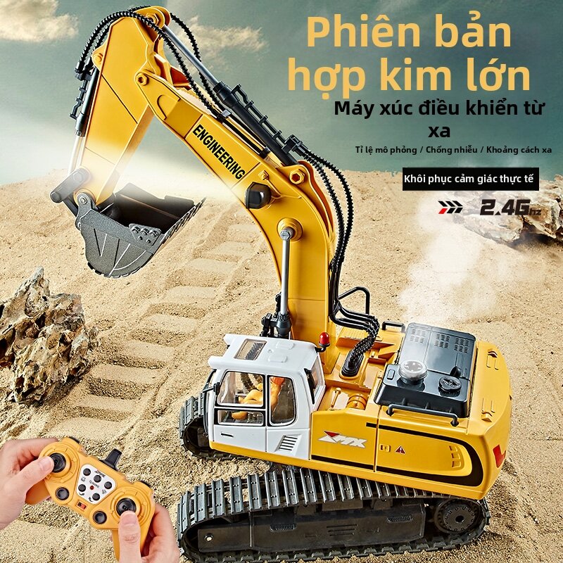 YIMEIER | Mô Hình Xe Kỹ Thuật Kim Loại Điều Khiển Từ Xa Điện Tử Cỡ Lớn