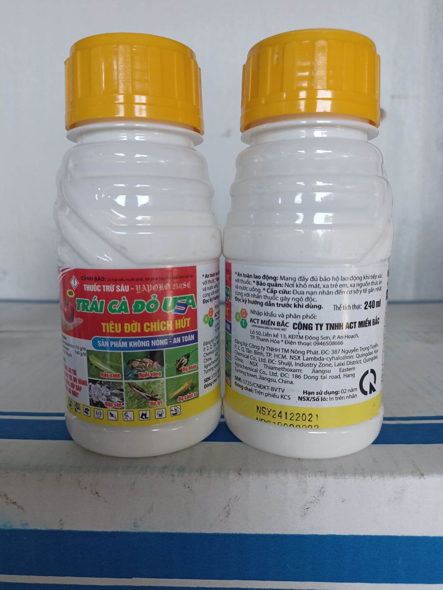 (TRÁI CÀ ĐỎ USA) thuốc trừ bọ trĩ sâu tơ rầy rệp sáp ruồi vàng bọ nhảy sâu vẻ bùa chai 240ml trên cây rau màu cây ăn trái lúa và cây cảnh