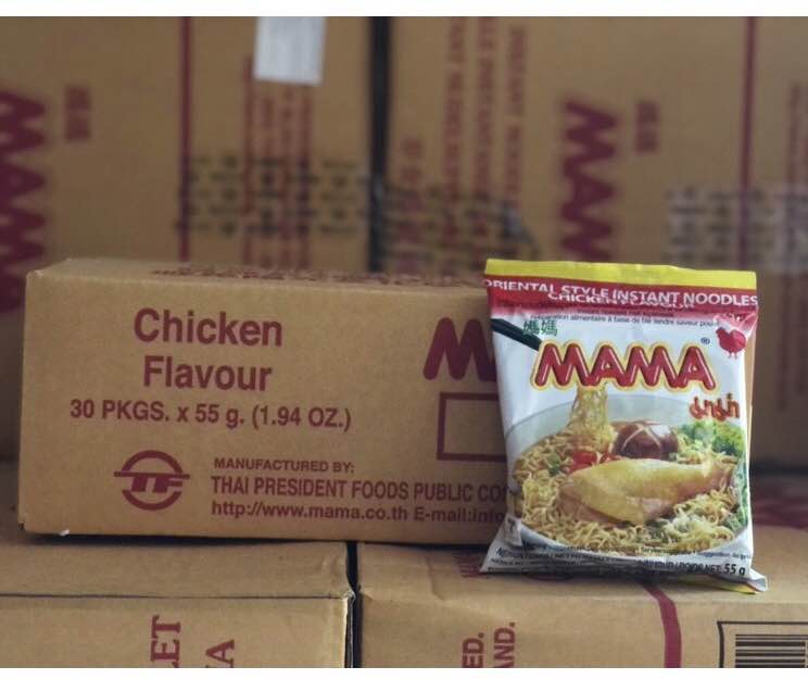 MÌ MAMA GÀ QUAY THÁI LAN 55G(THÙNG 30 GÓI)