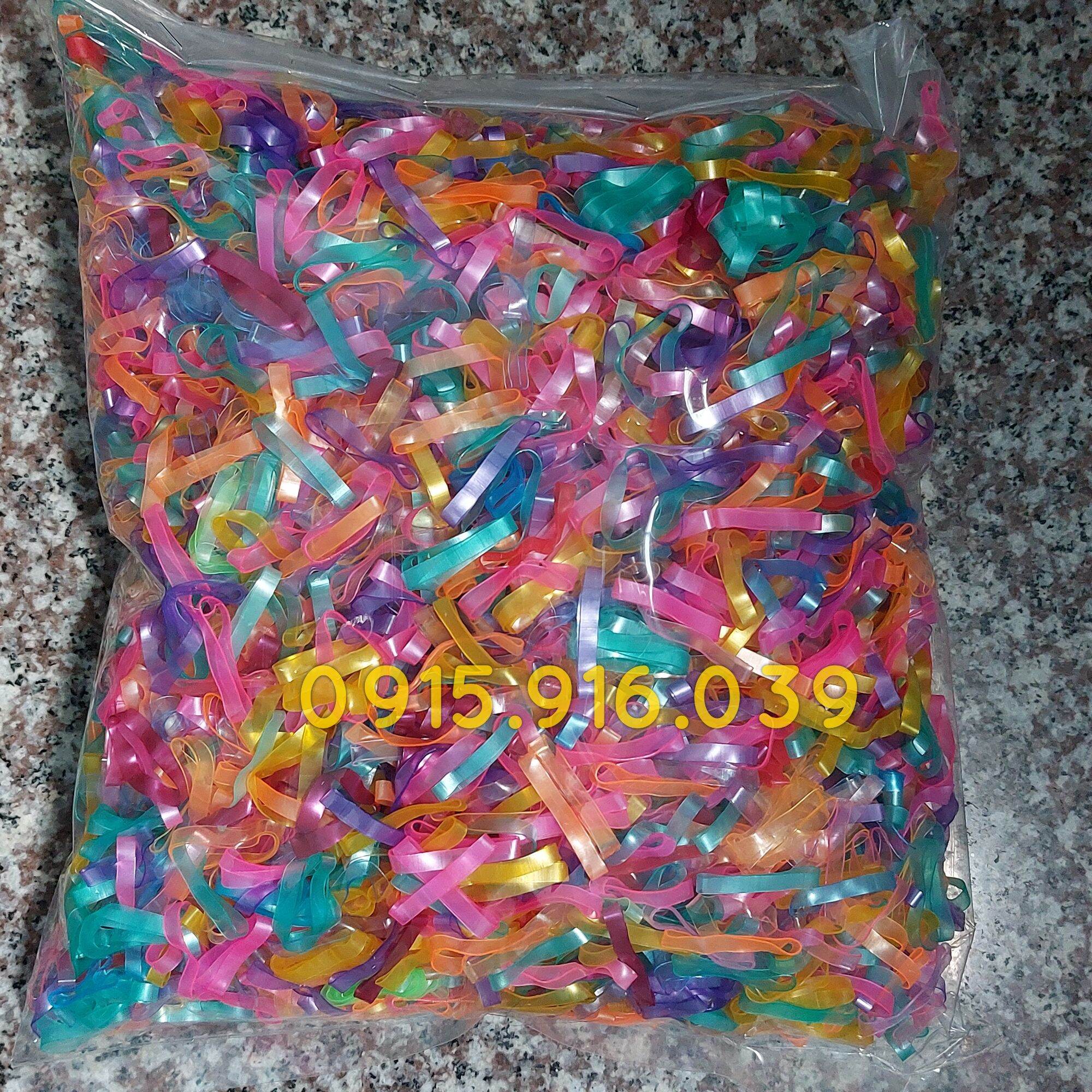 500 gram thun dẻo, thun cột tóc bản to