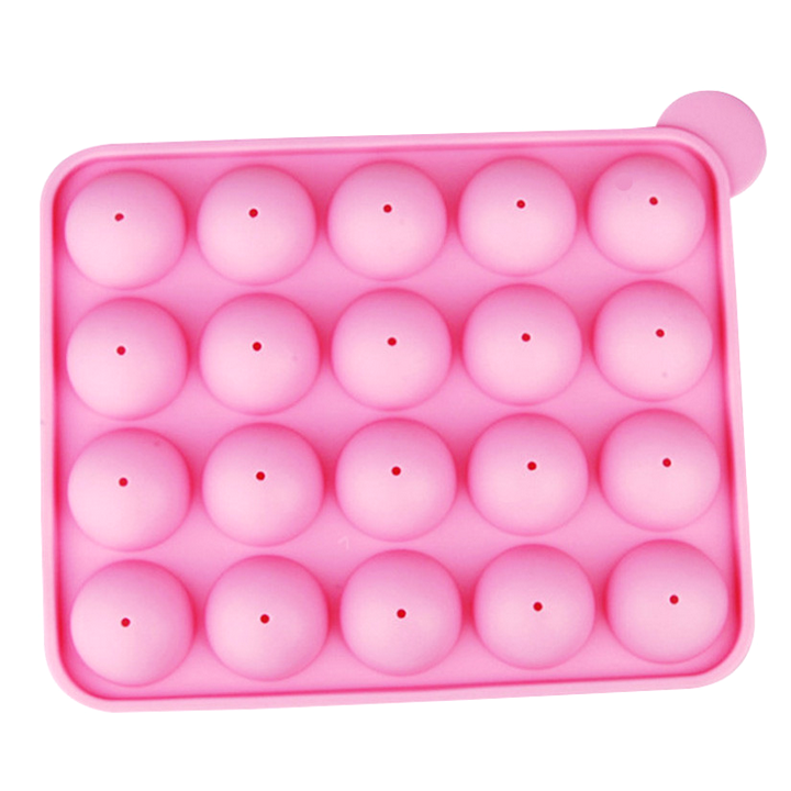 Khuôn silicon làm bánh kẹo rau câu bi mochi nước bánh trôi nước 20 hình tròn – Mã số 1029