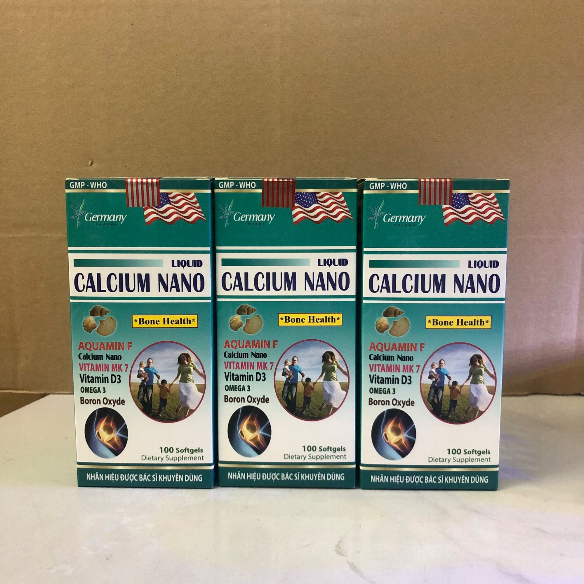 COMBO 3 Hộp - LIQUID CALCIUM NANO giúp bổ sung canxi, chống còi xương