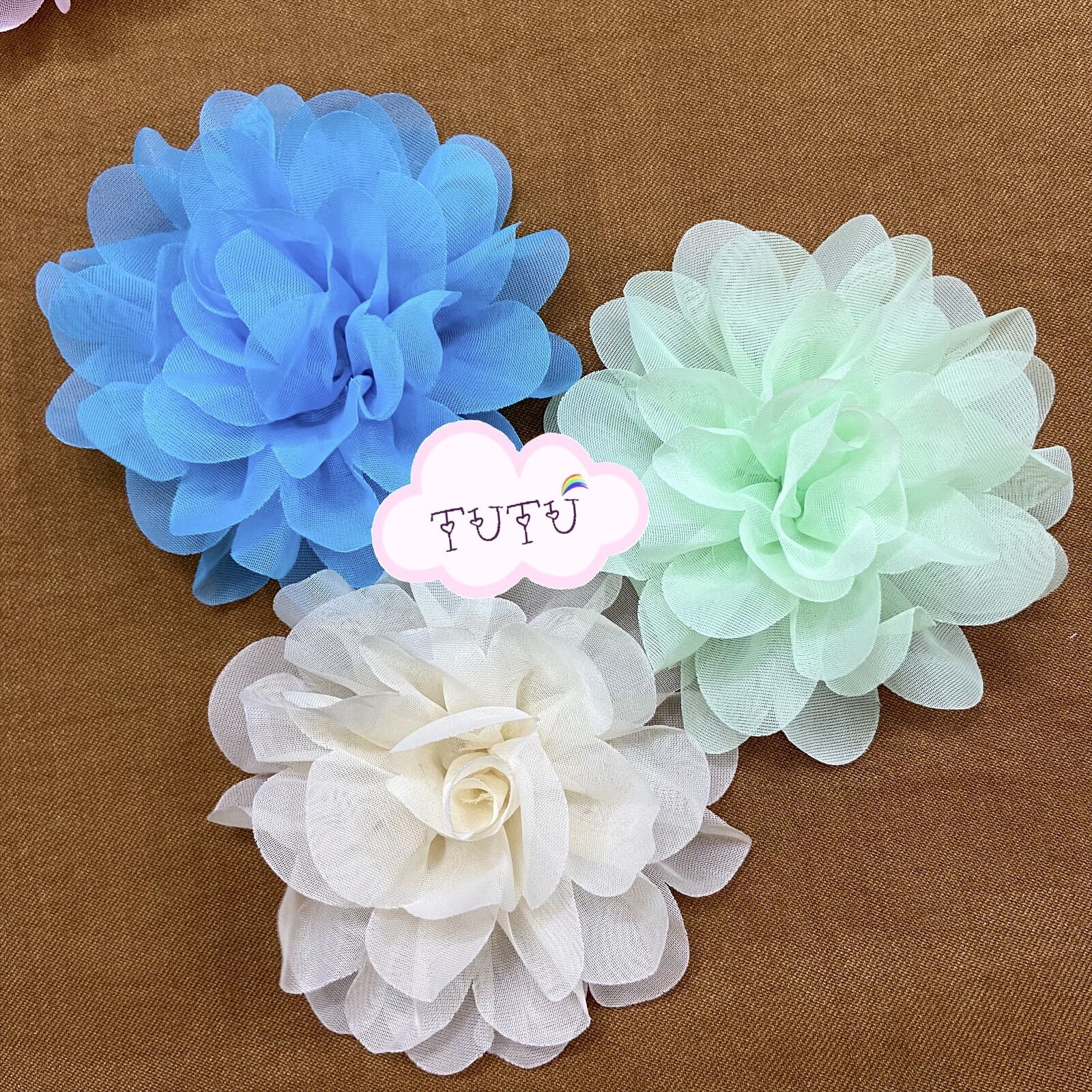 Hoa voan thủ công kích thước 11cm