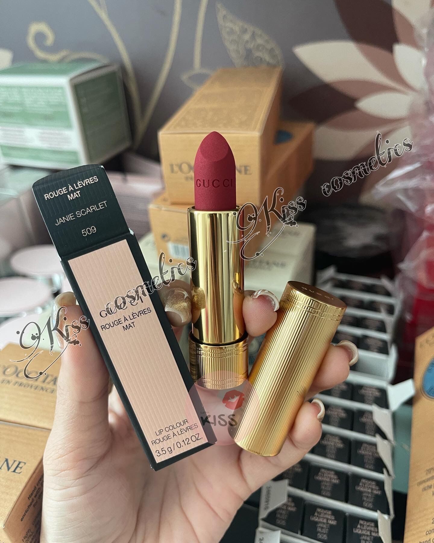[FreeShip Max] - Son Gucc! Matte 509 (Đỏ lạnh) - Kiss cosmetics