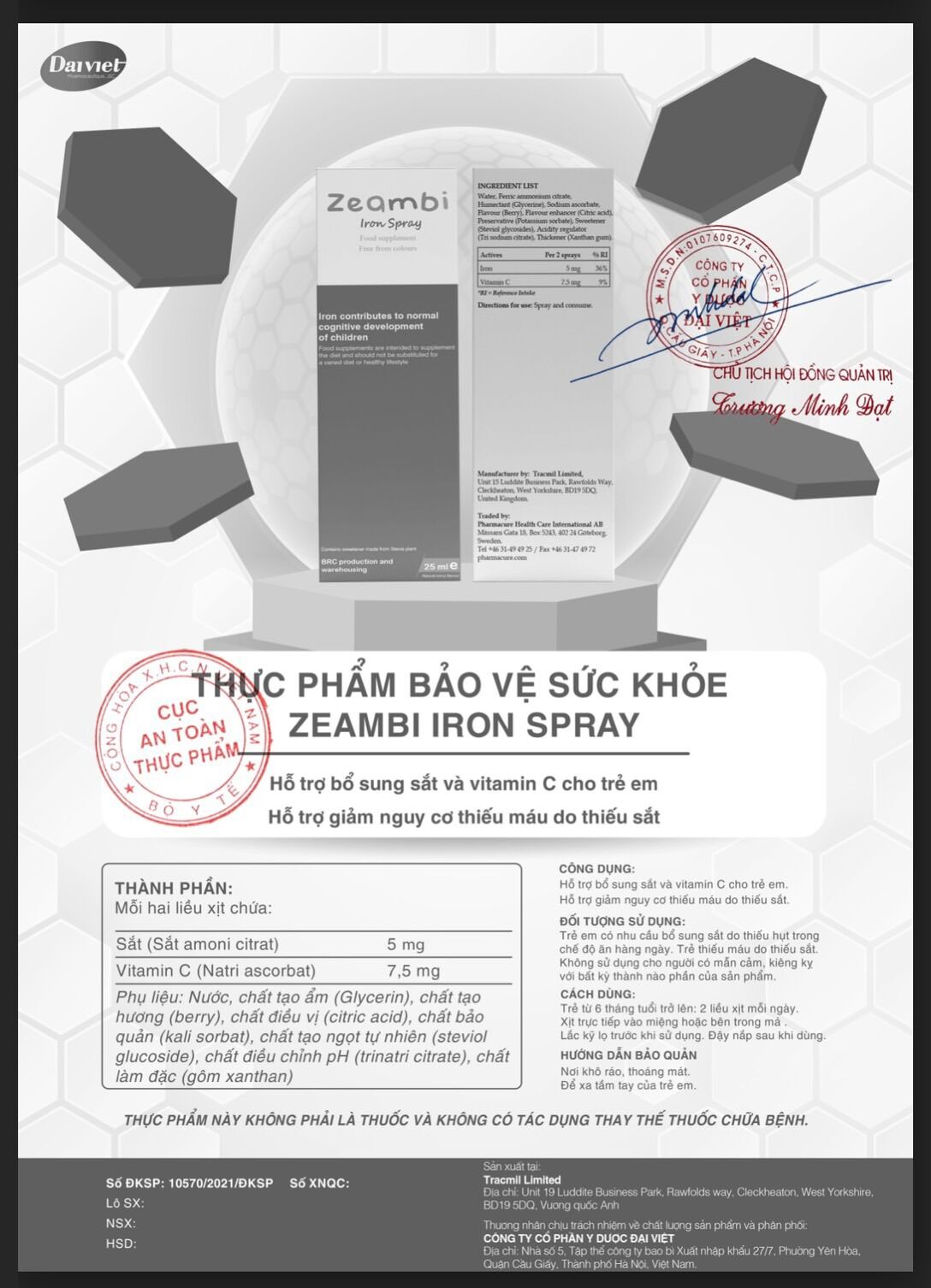Sắt Zeambi (New Lọ Thuỷ Tinh)