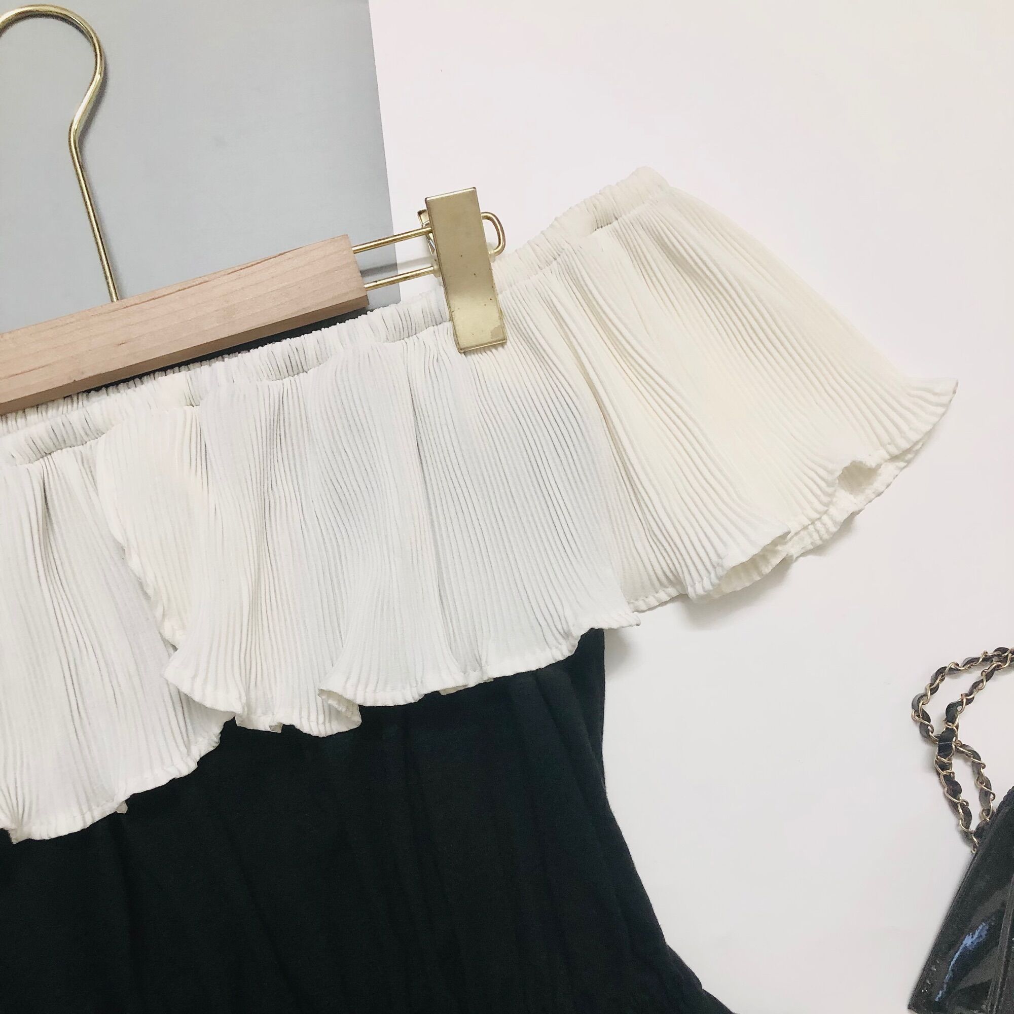 BIGSIZE Áo thun trễ vai dập ly 60-80kg