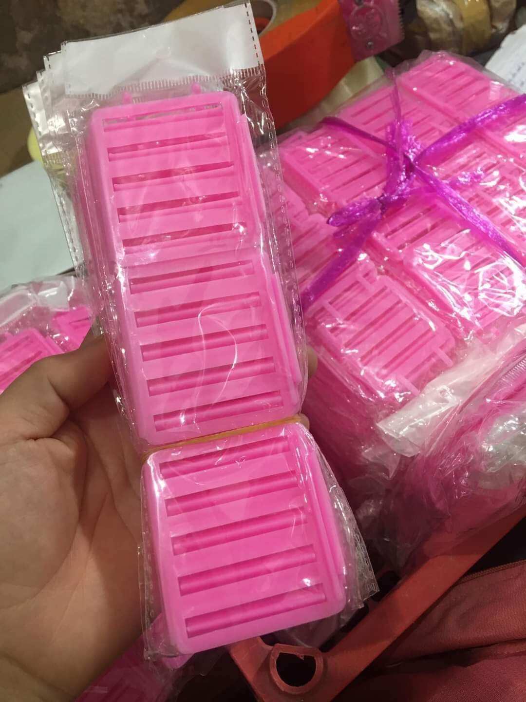 Com bo 3 cái trục dập xù tóc, dập phồng chân tóc bản to