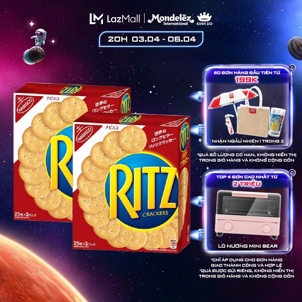 Combo 2 Hộp Bánh Quy Mặn Ritz 247g