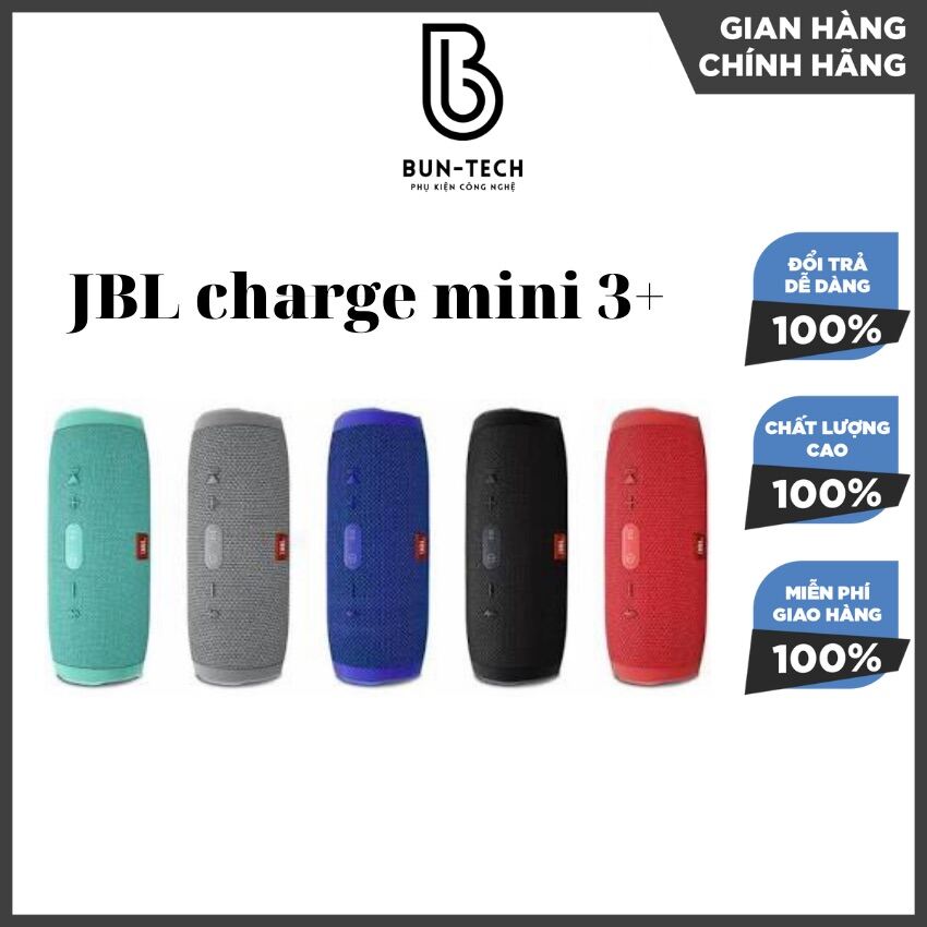 [ FREESHIP ]Loa Bluetooth Cầm Tay charge mini 3+ Nghe Nhạc Không Dây Để Bàn Nhỏ Gọn Cắm Usb Và Thẻ Nhớ Âm Bass Cực Hay Giá Rẻ - Bun Technology