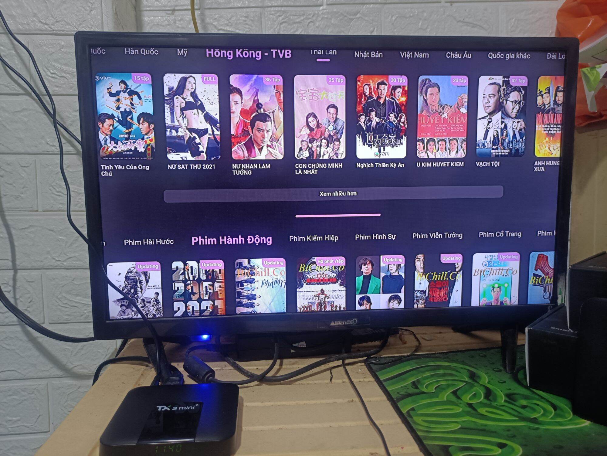 Android TV box tx3 mini plus 2022 bản Ram 4g,Rom 32g