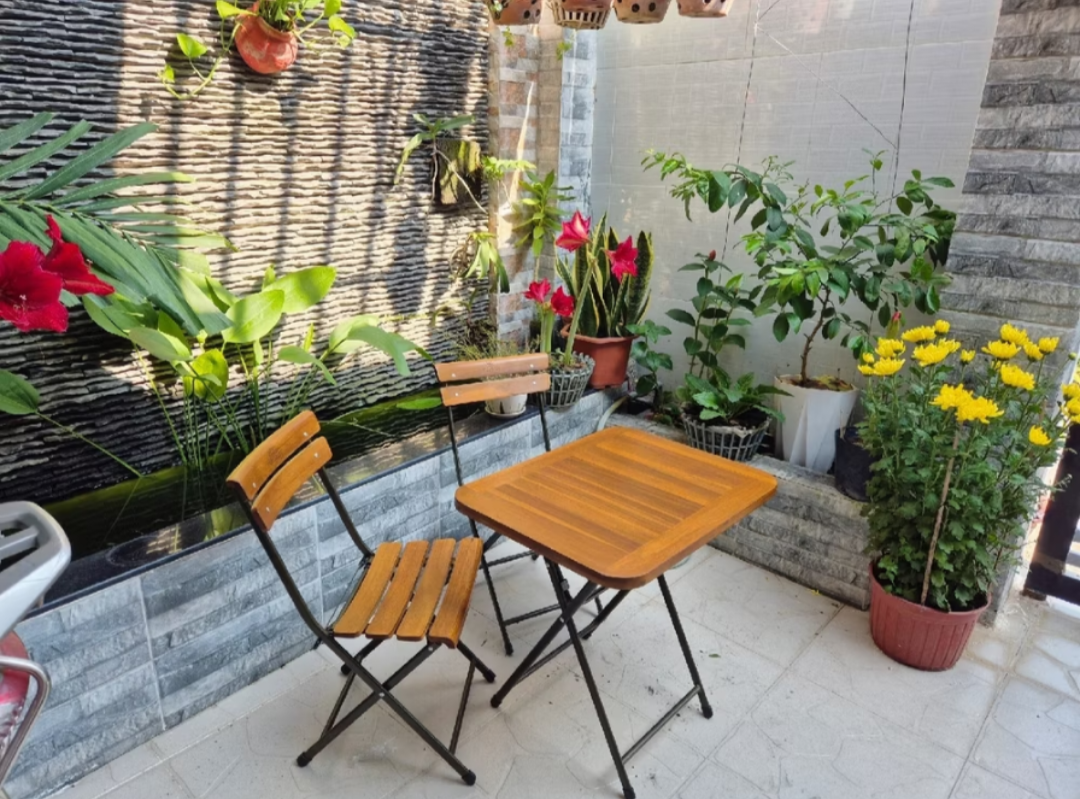 Bàn ghế fansipan ngồi cao 35cm - bàn cao 55cm