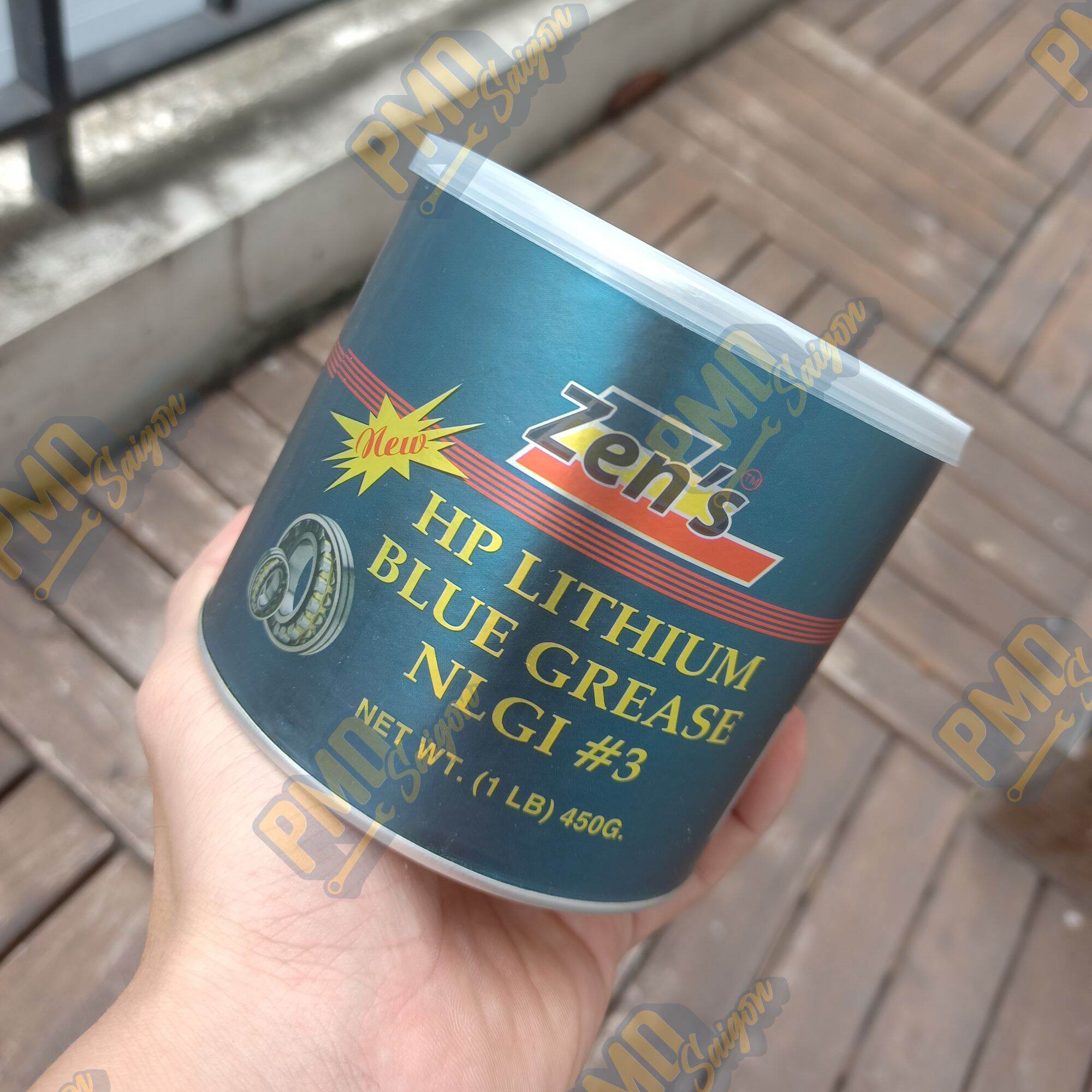 Mỡ bò chịu nhiệt zen's hp lithium blue grease nlgi #3 trọng lượng 450gr