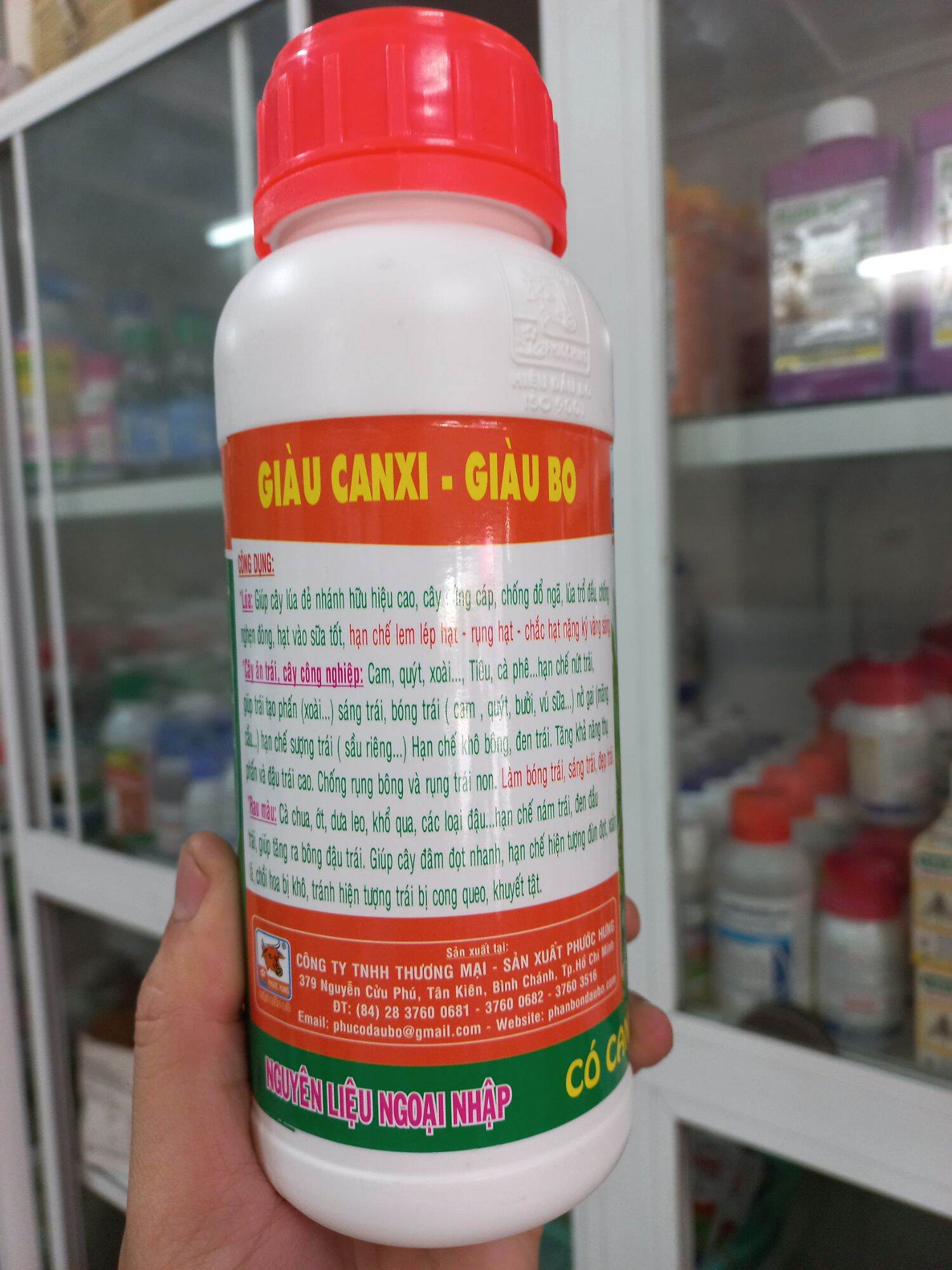 Phân bón vi lượng Đầu Bò Bo Canxi-Bo 500ml