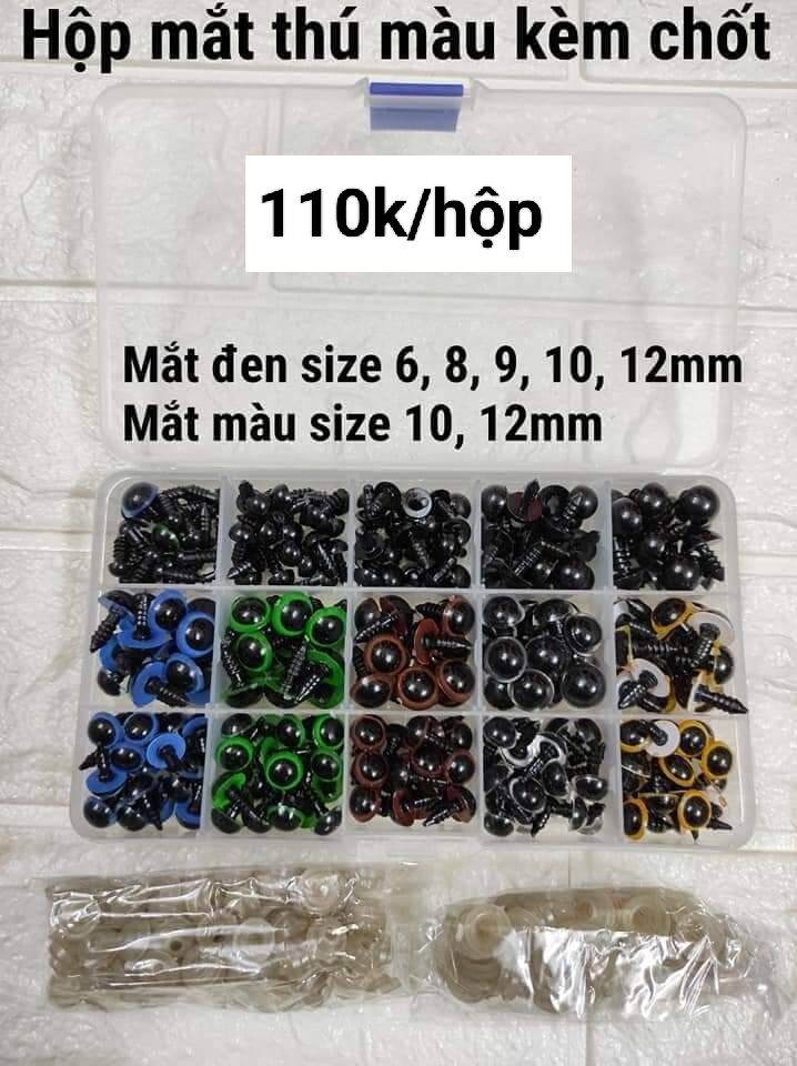 HỘP MẮT TRÒN MÀU THÚ BÔNG