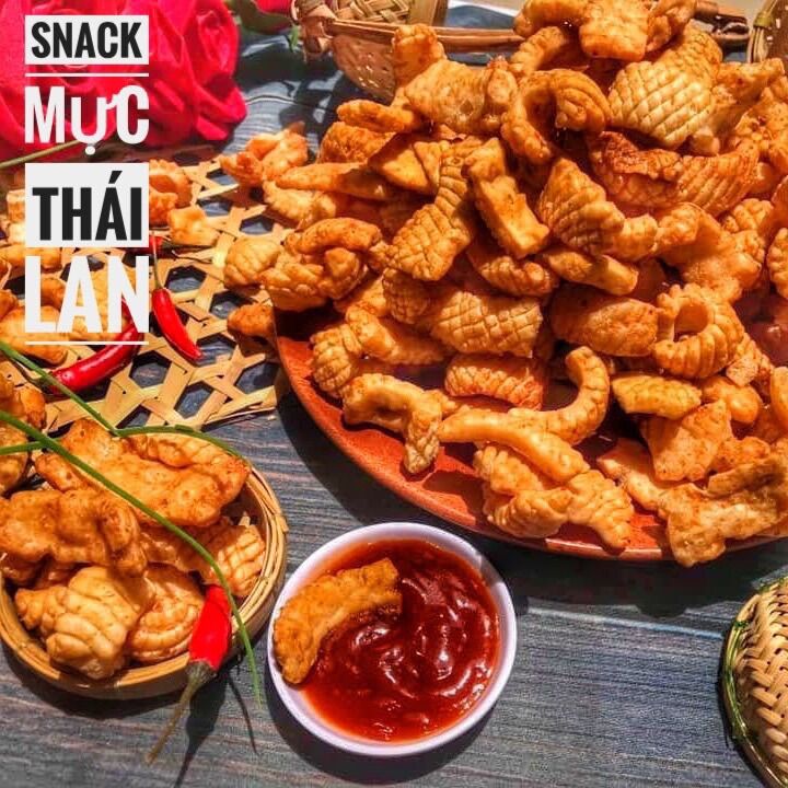 Sanck mực Thái Lan gói 200gr - GIÒN RỤM