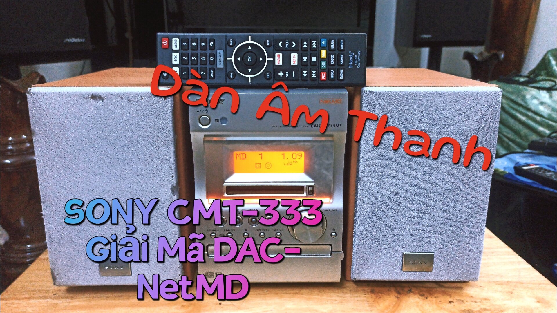 Dàn Âm Thanh Sony CMT-333- NetMD