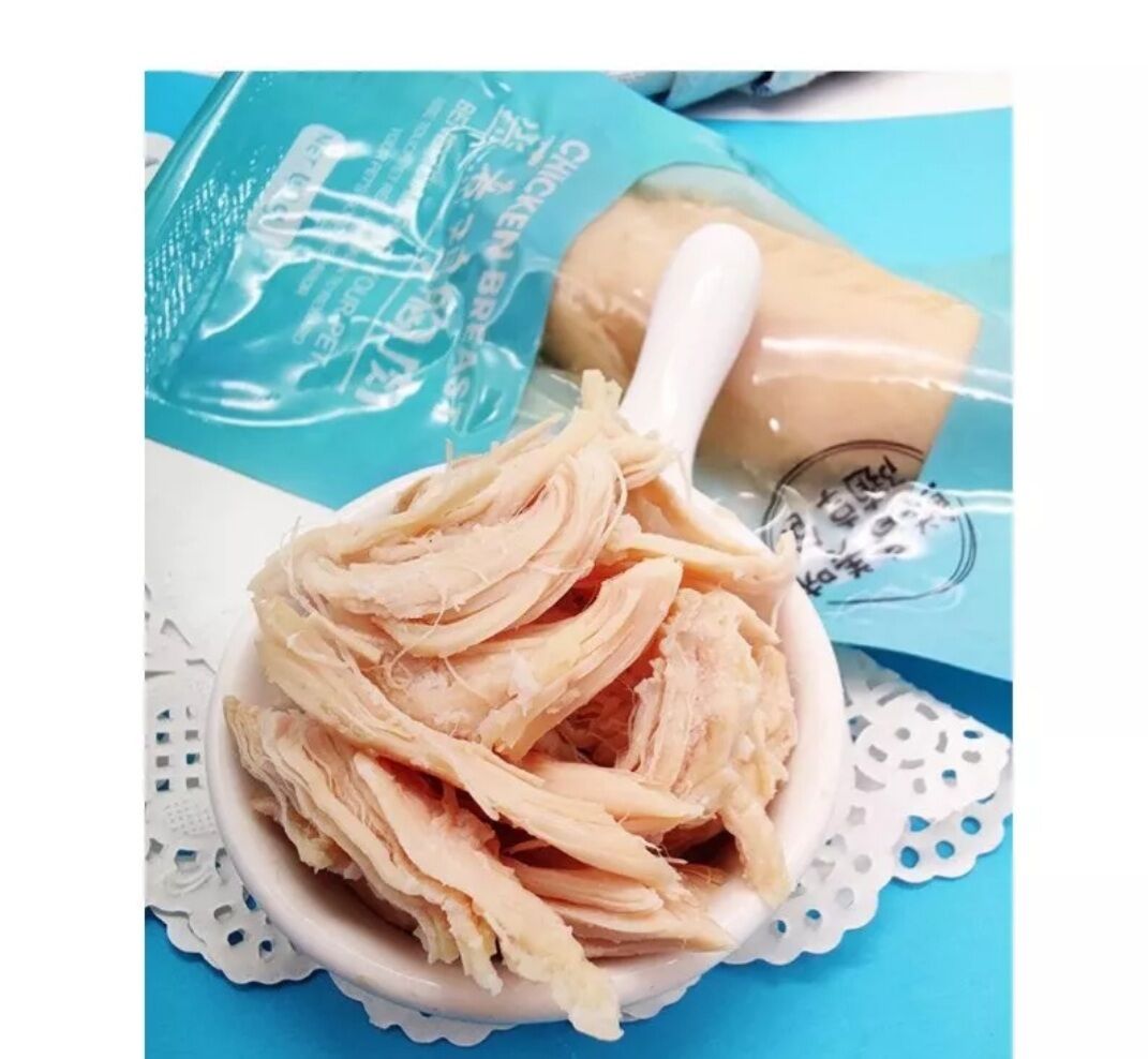 Ức gà hấp sẵn cho chó - mèo 40gram