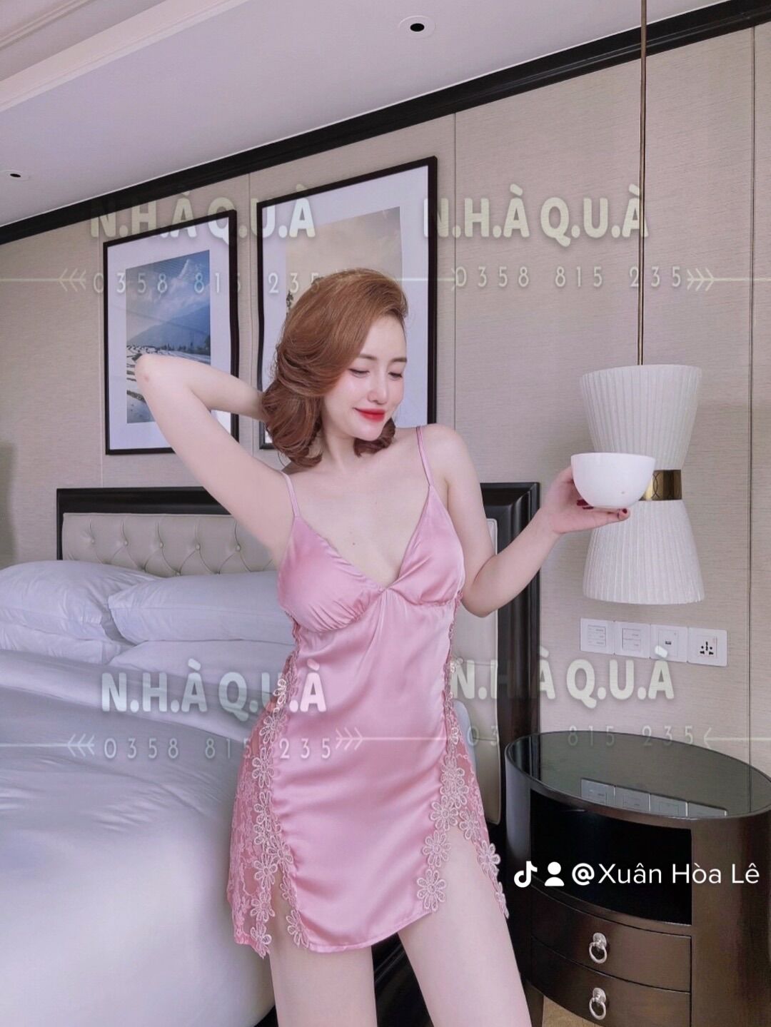 Váy ngủ lụa cao cấp