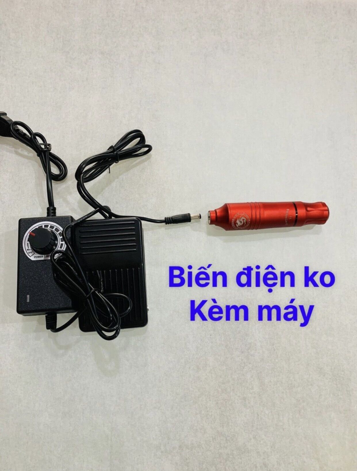 Bộ biến điện giành cho máy Pen chân cắm DC kèm bàn đạp và rắc DC 5.0