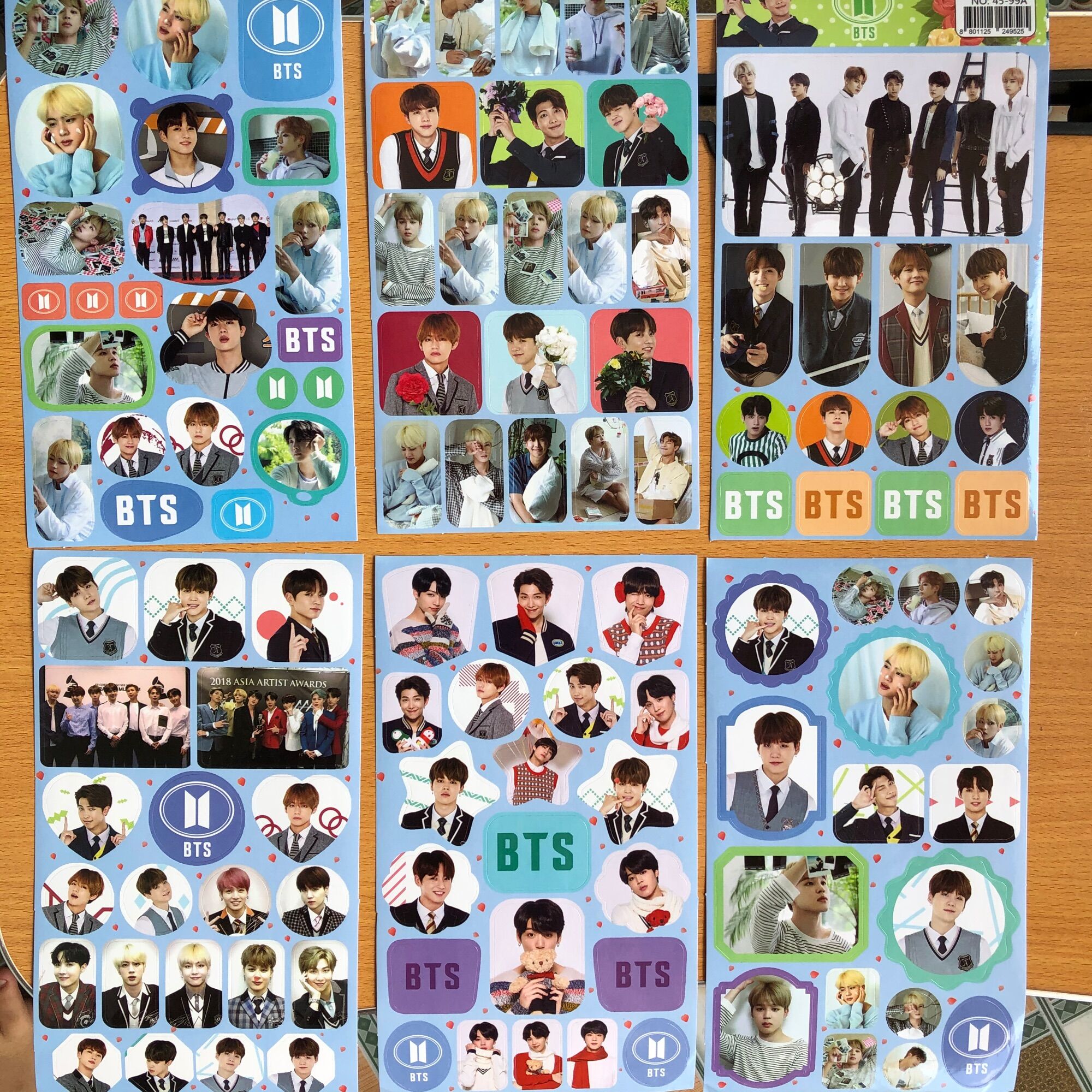 Hình dán BTS set 12 tấm