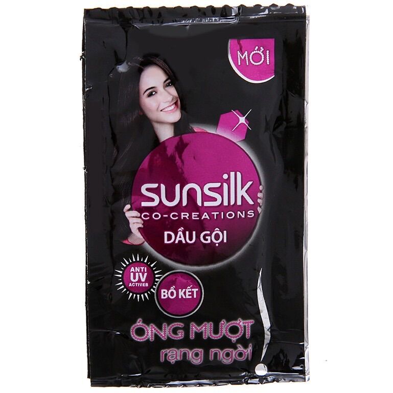 1 dây dầu gội sunsilk đen óng mượt rạng ngời
