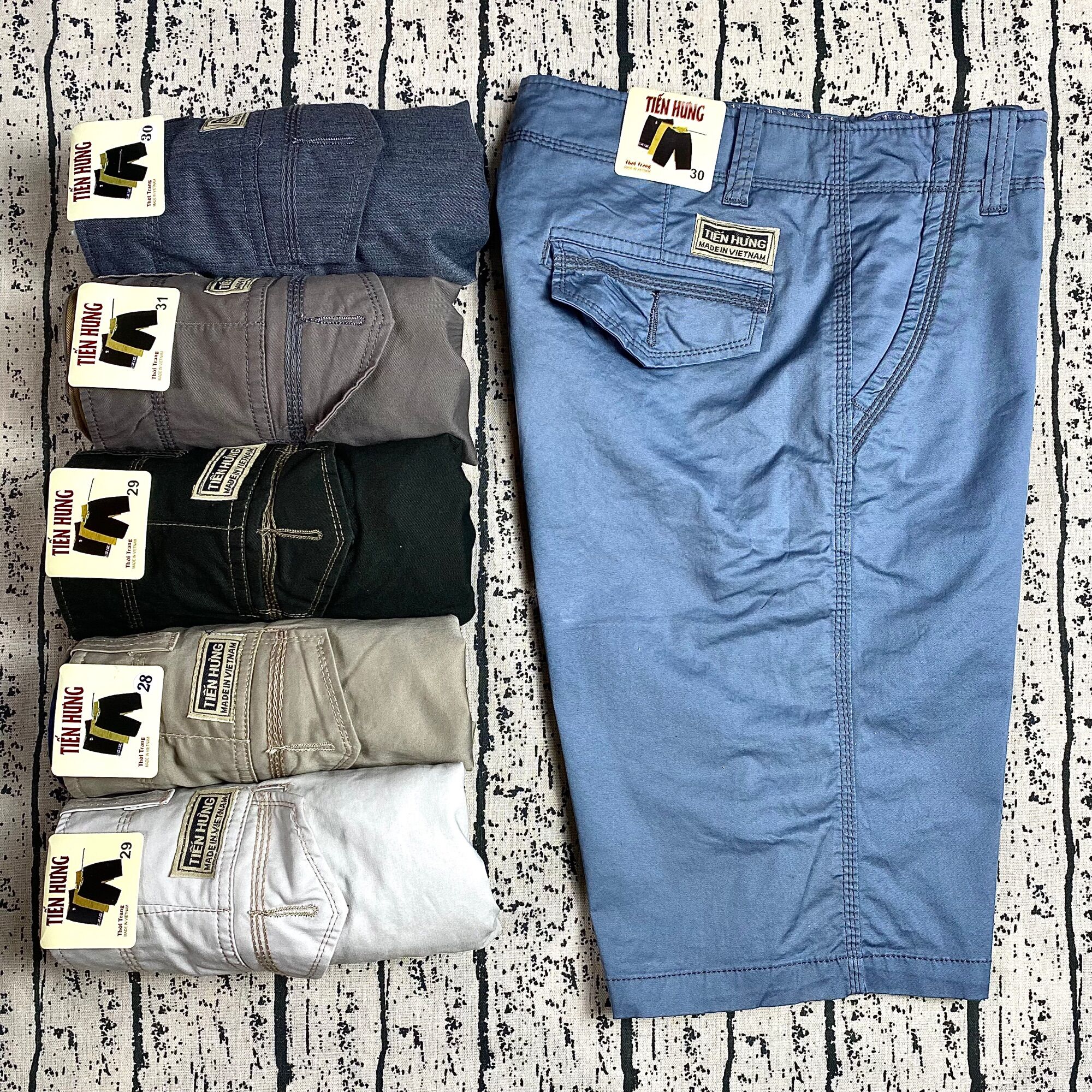Quần short kaki nam cao cấp tiến hưng co dãn