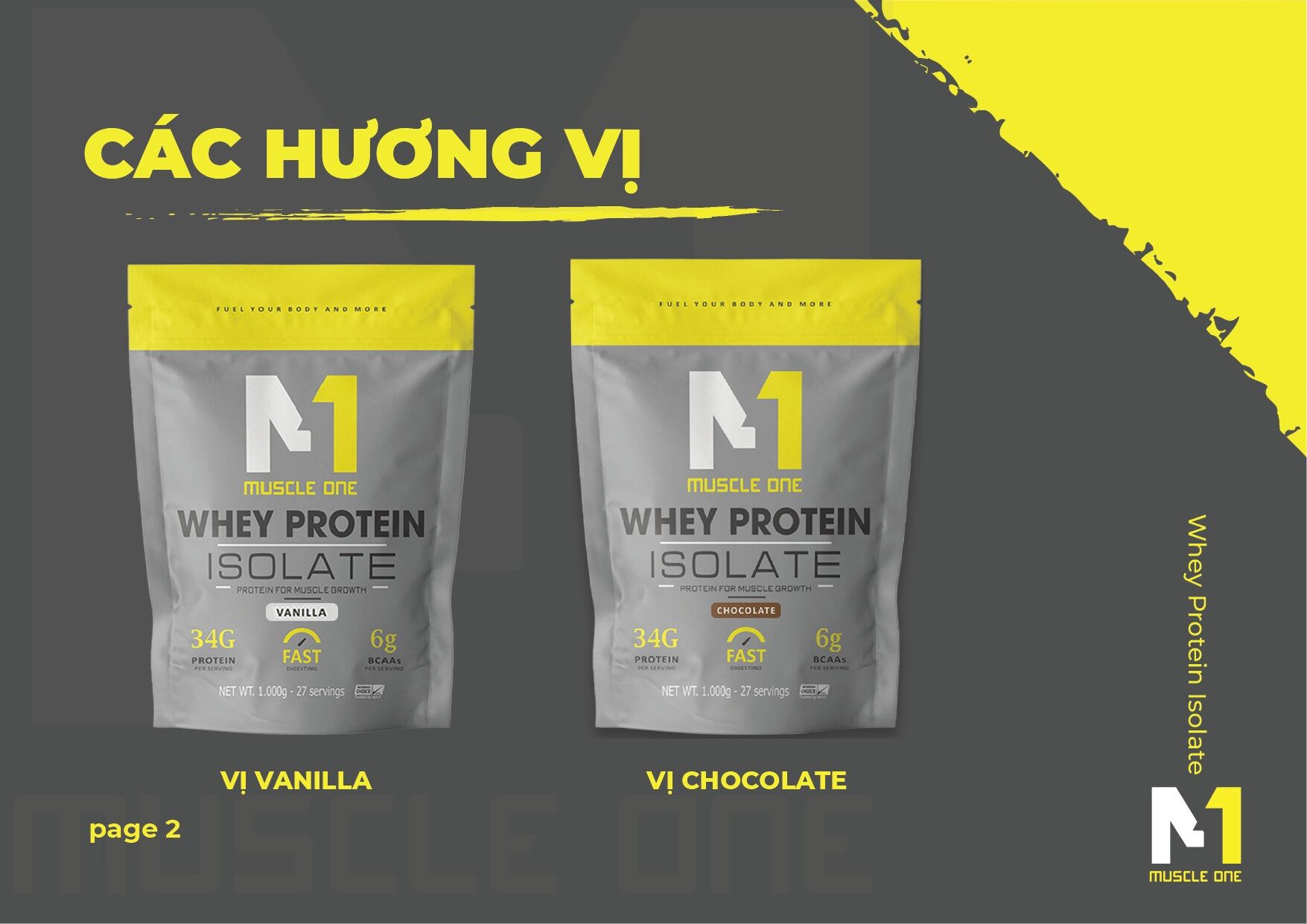 Combo 3 Túi Whey Protein Isolate M1 + 2 Quà Tặng