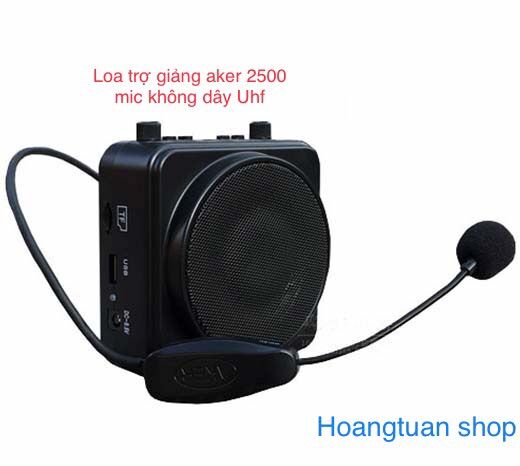 Máy trợ giảng aker không dây mr 2500 tặng mic có dây